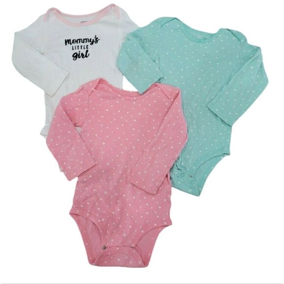 Bundle of 3 long sleeve girls onesies - Picture 1 of 1